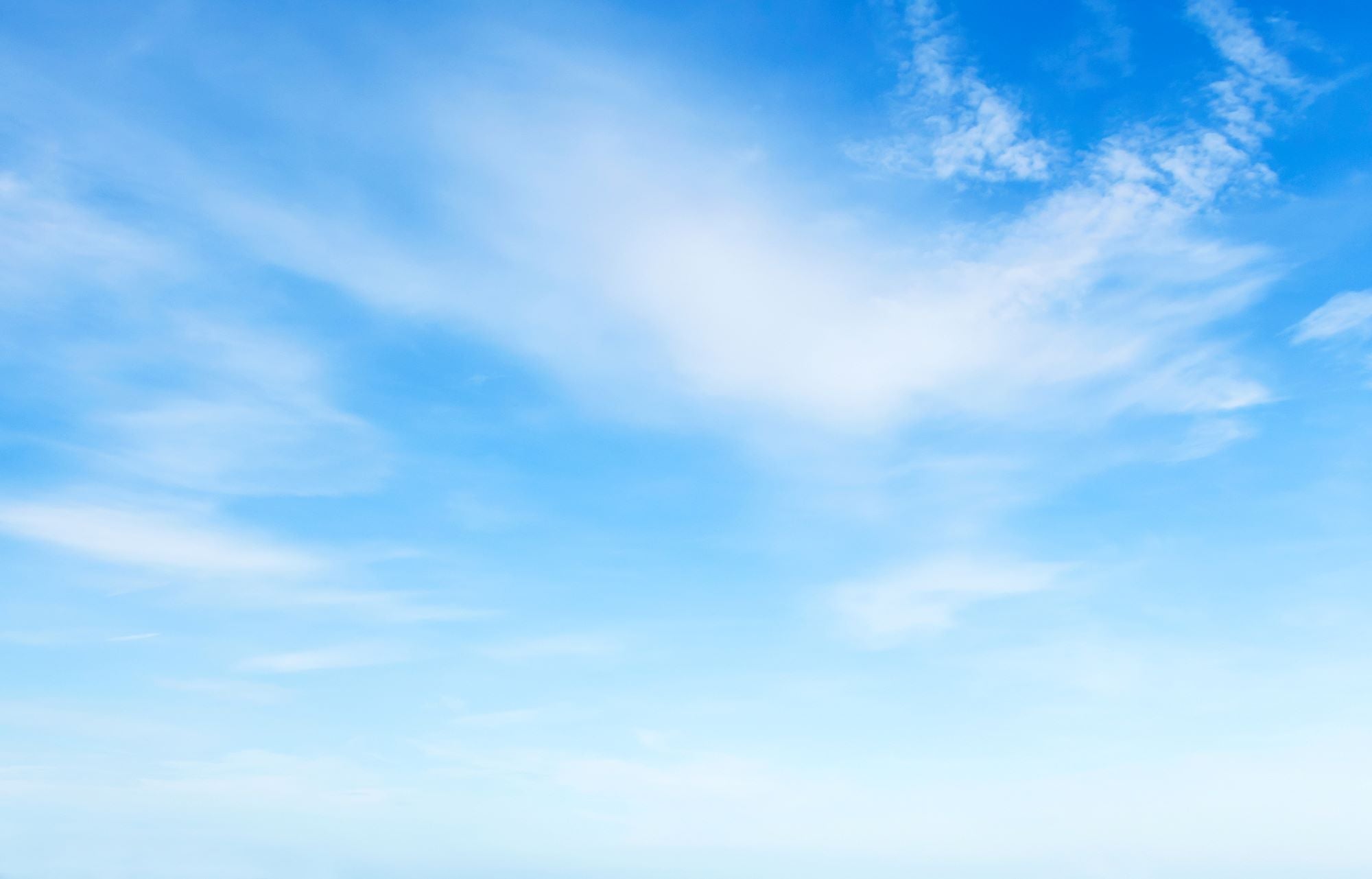 Peaceful Clear Blue Sky
