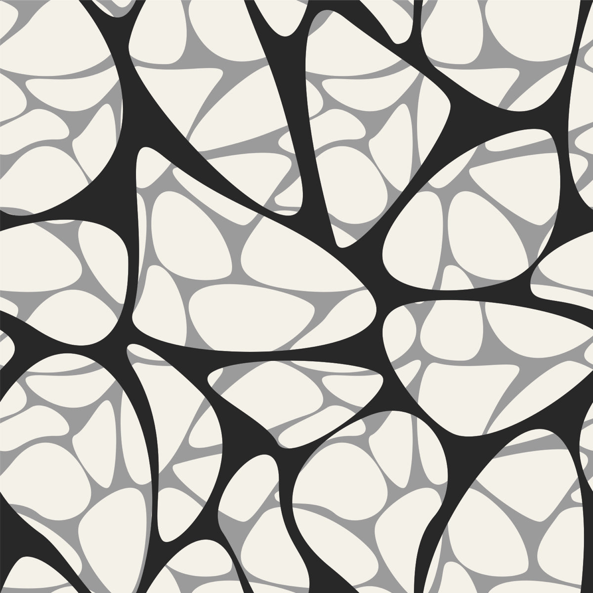 Organic Abstract Web Pattern in Monochrome Tones