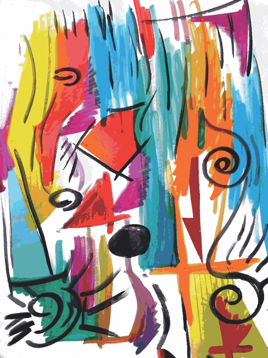 Abstract Color Expression – Modern Artistic Visual