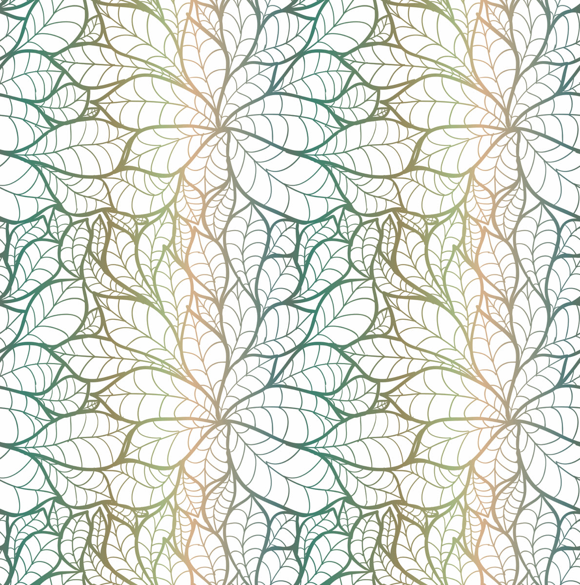 Gradient Leaf Vein Pattern with Nature Flow