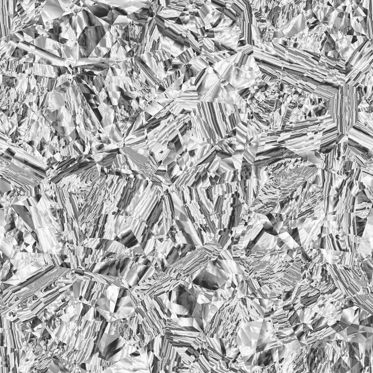Crystalline Silver Shard Abstract Texture Design