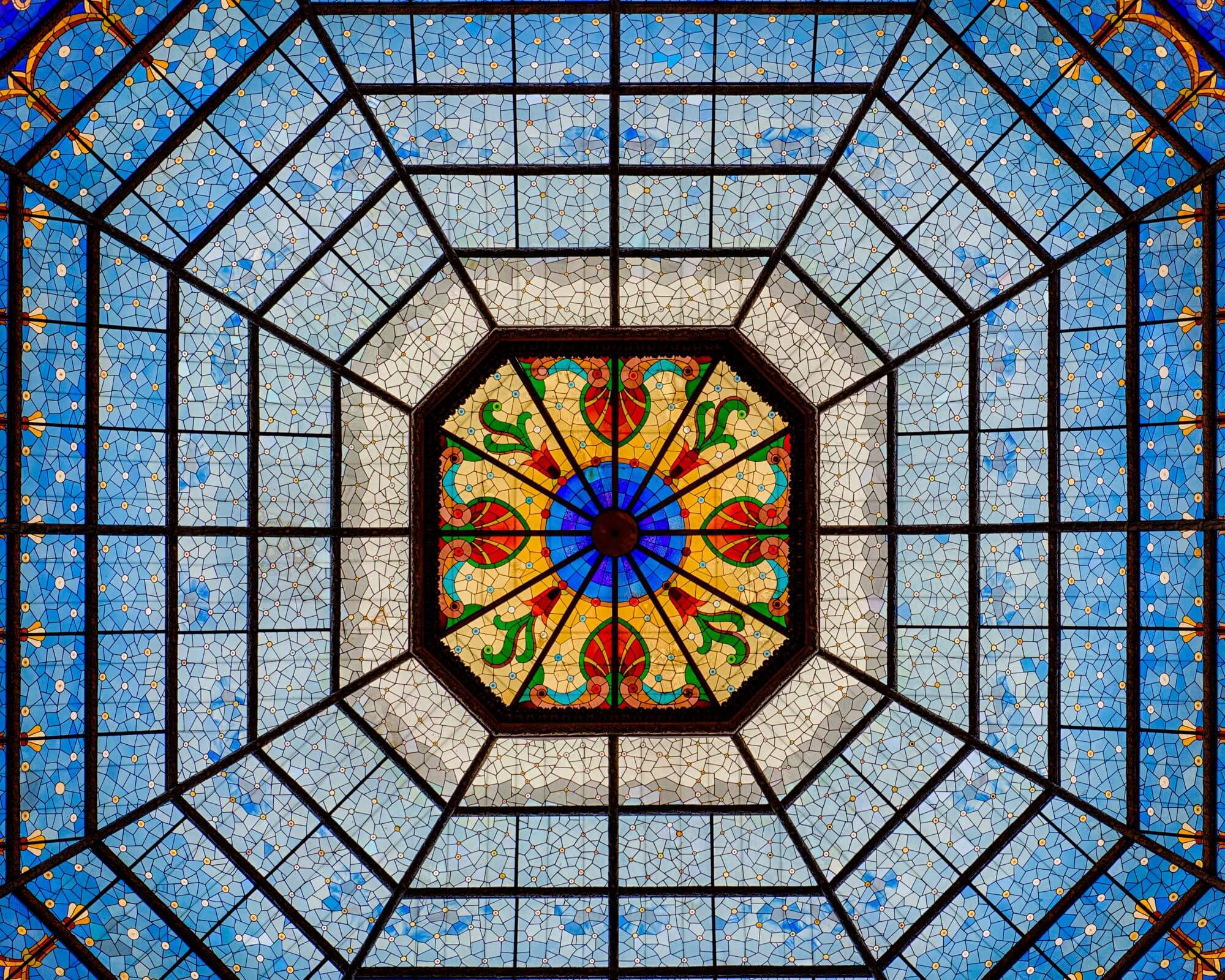 Colorful Stained Glass Dome