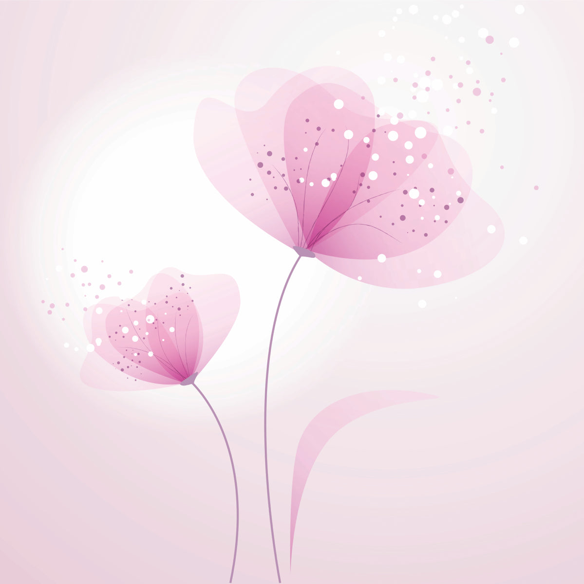 Elegant Pink Floral Art with Soft Abstract Petals