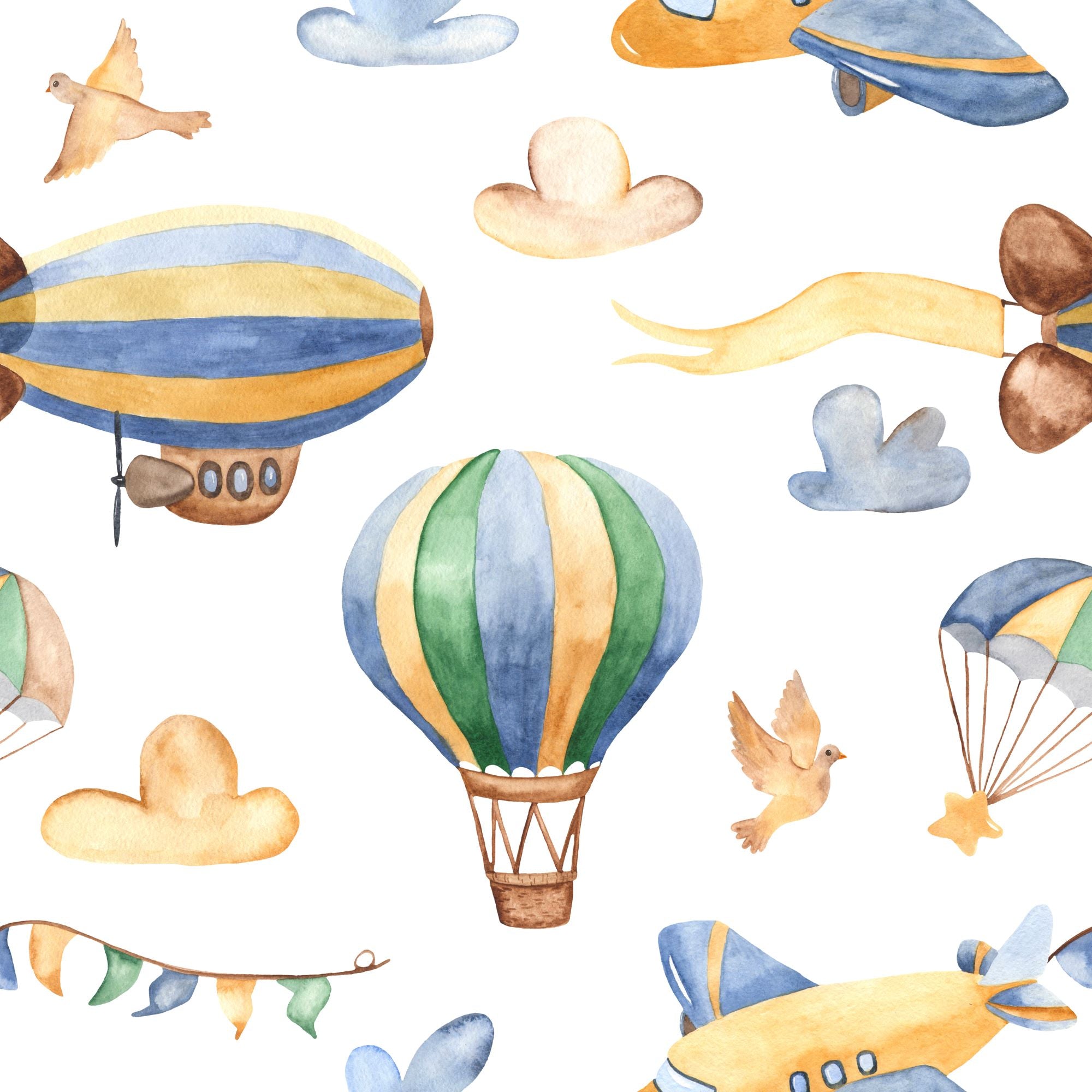 Whimsical Sky Adventure Pattern