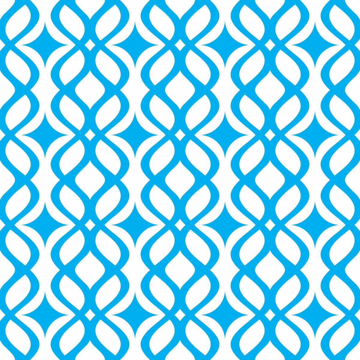 Modern Blue Geometric Wave Pattern Design
