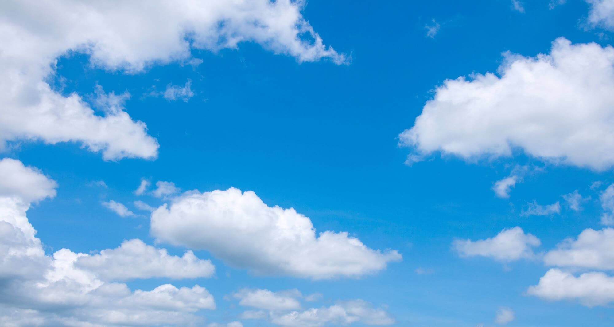 Clear Blue Sky with Clouds