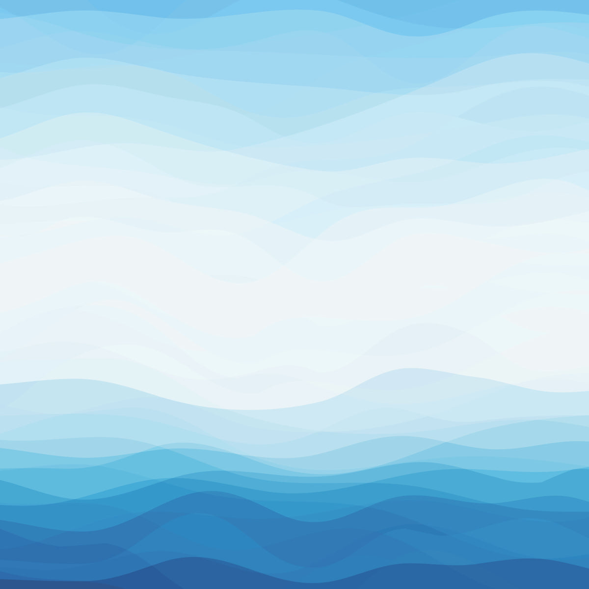 Abstract Ocean Wave Background in Blue Tones