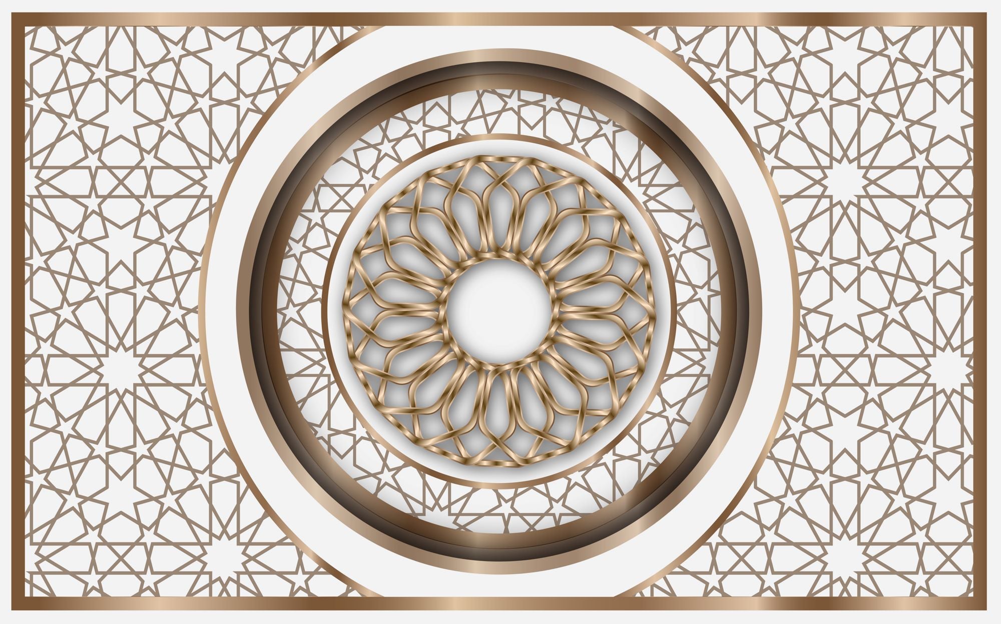 Elegant Golden Geometric Pattern