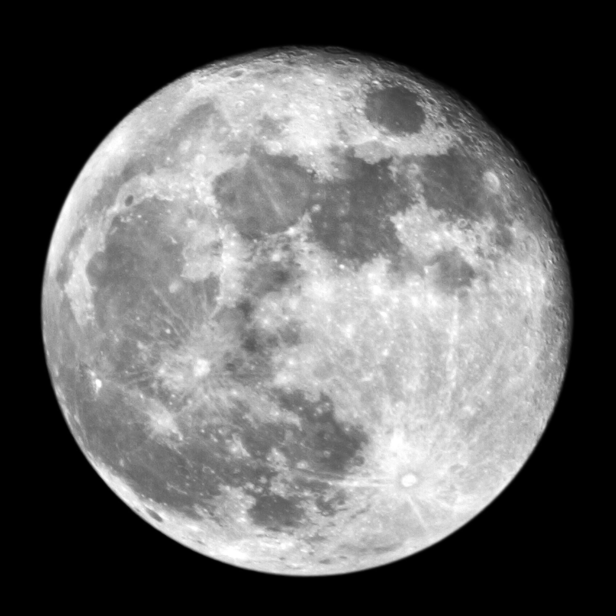 Full Moon in Night Sky