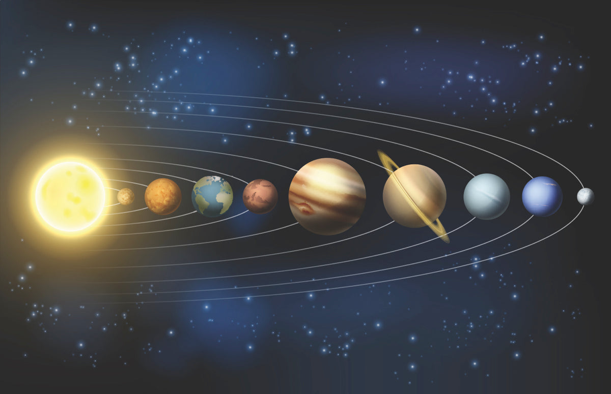Solar System Panorama – Cosmic Space Design