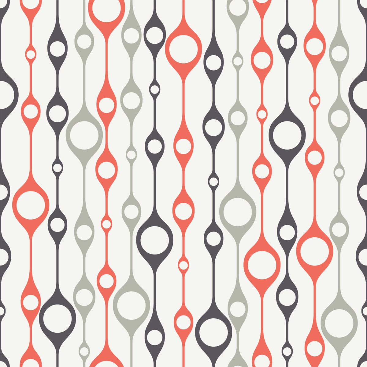 Retro Orb Flow Pattern – Modern Mid-Century Design