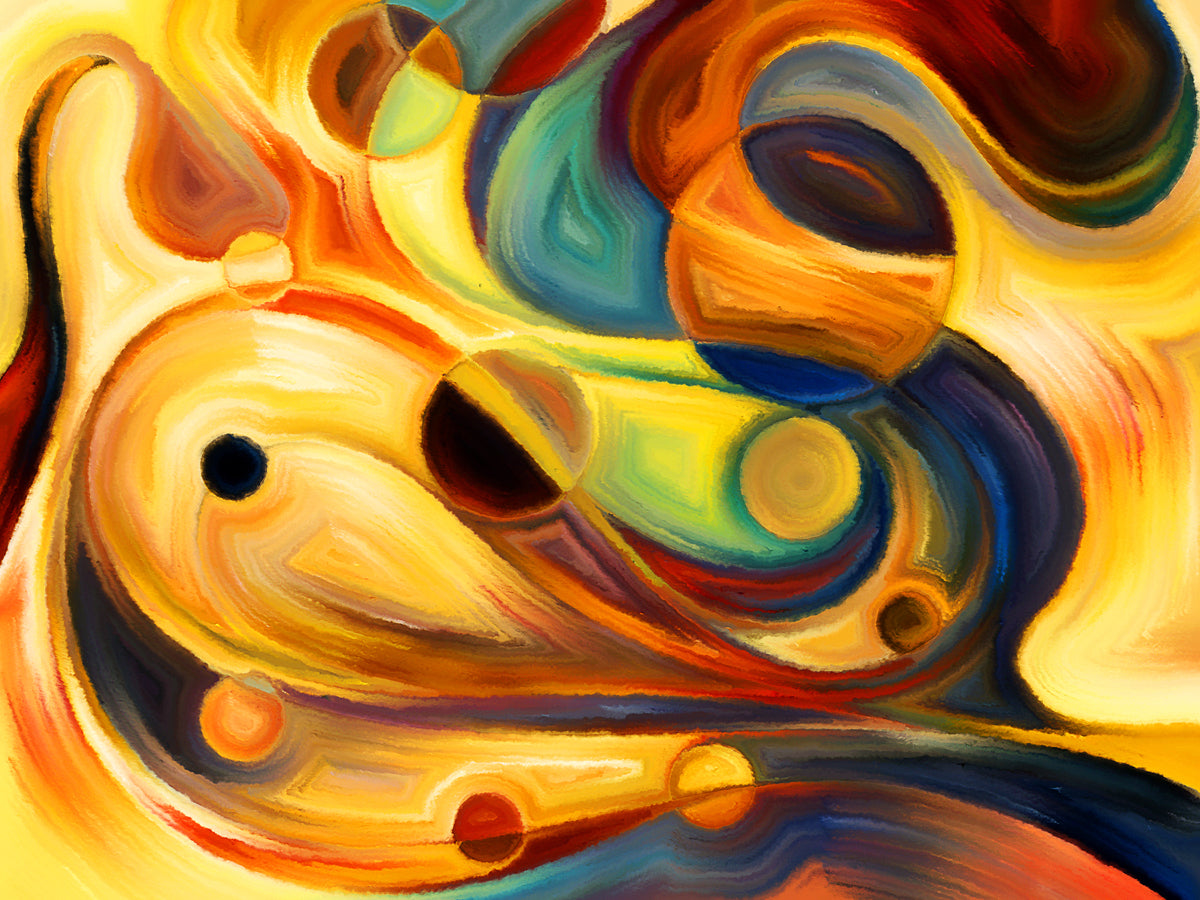 Abstract Swirl Modern Art Design Wallpaper
