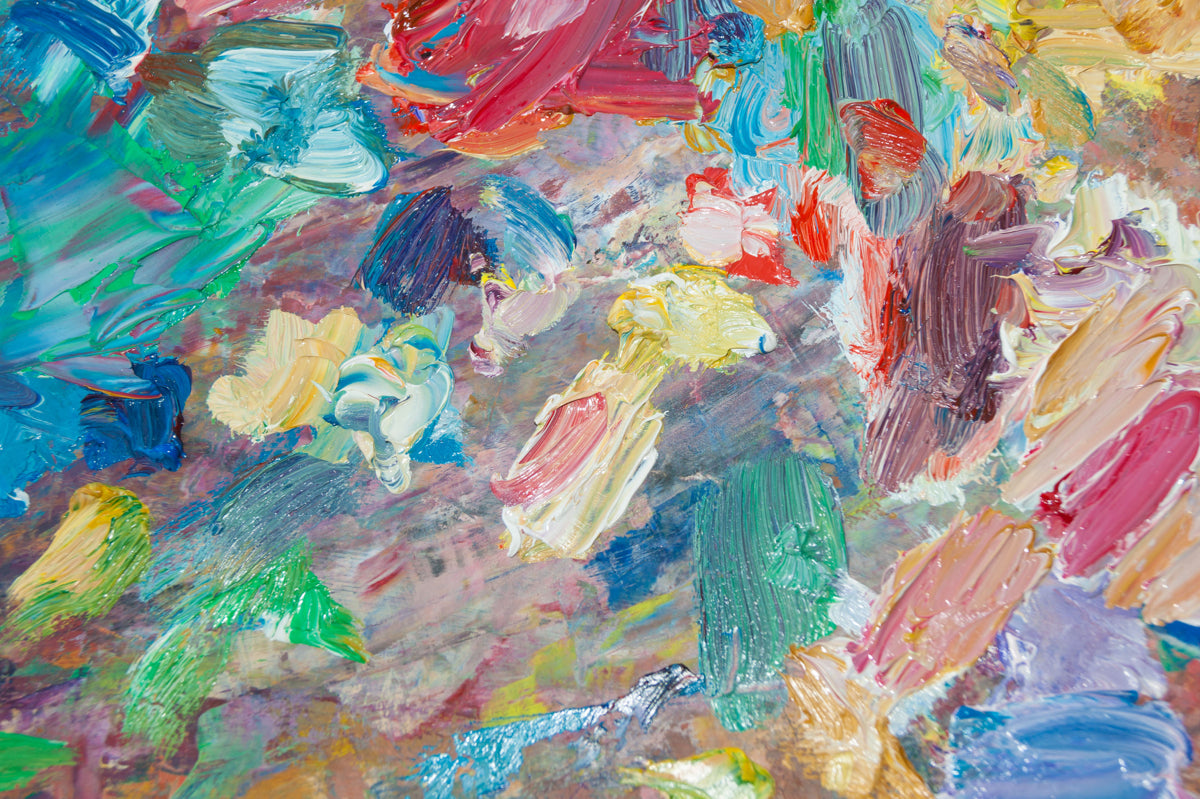 Vibrant Abstract Brushstrokes – Artistic Color Splash