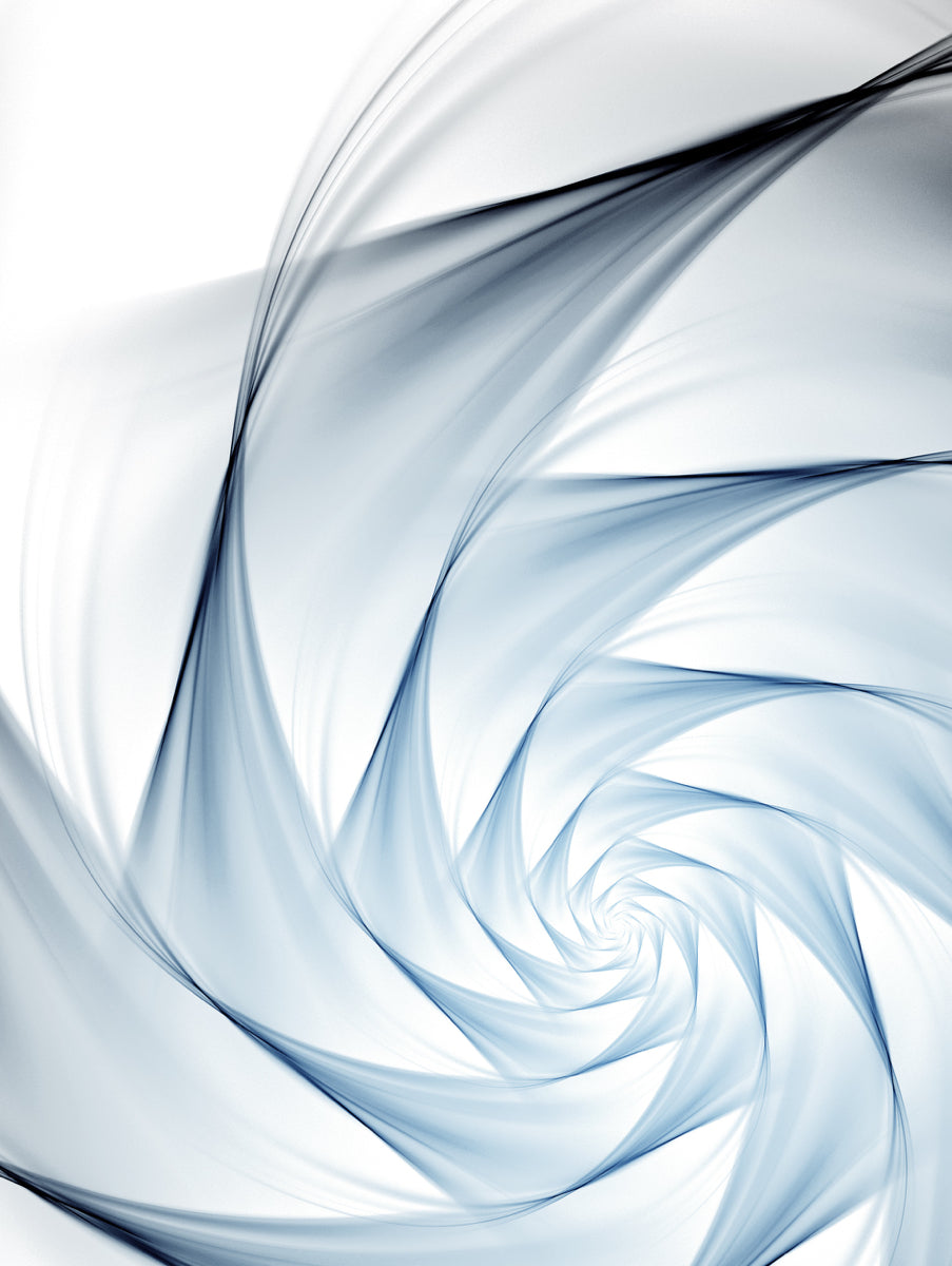Elegant Blue Spiral Flow Abstract Design