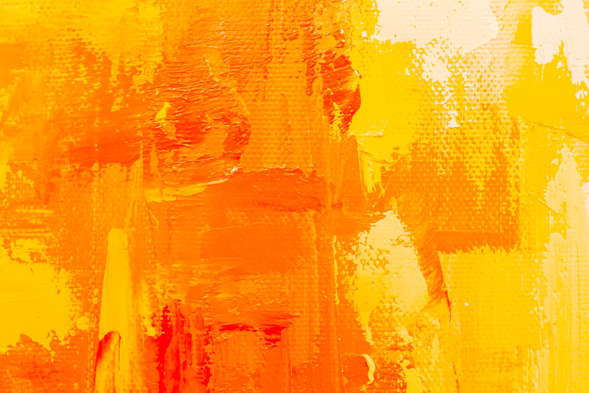Radiant Yellow & Orange Abstract Texture Art