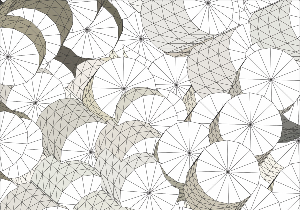 Geometric Crystal Layers – Modern 3D Stretch Ceiling Design