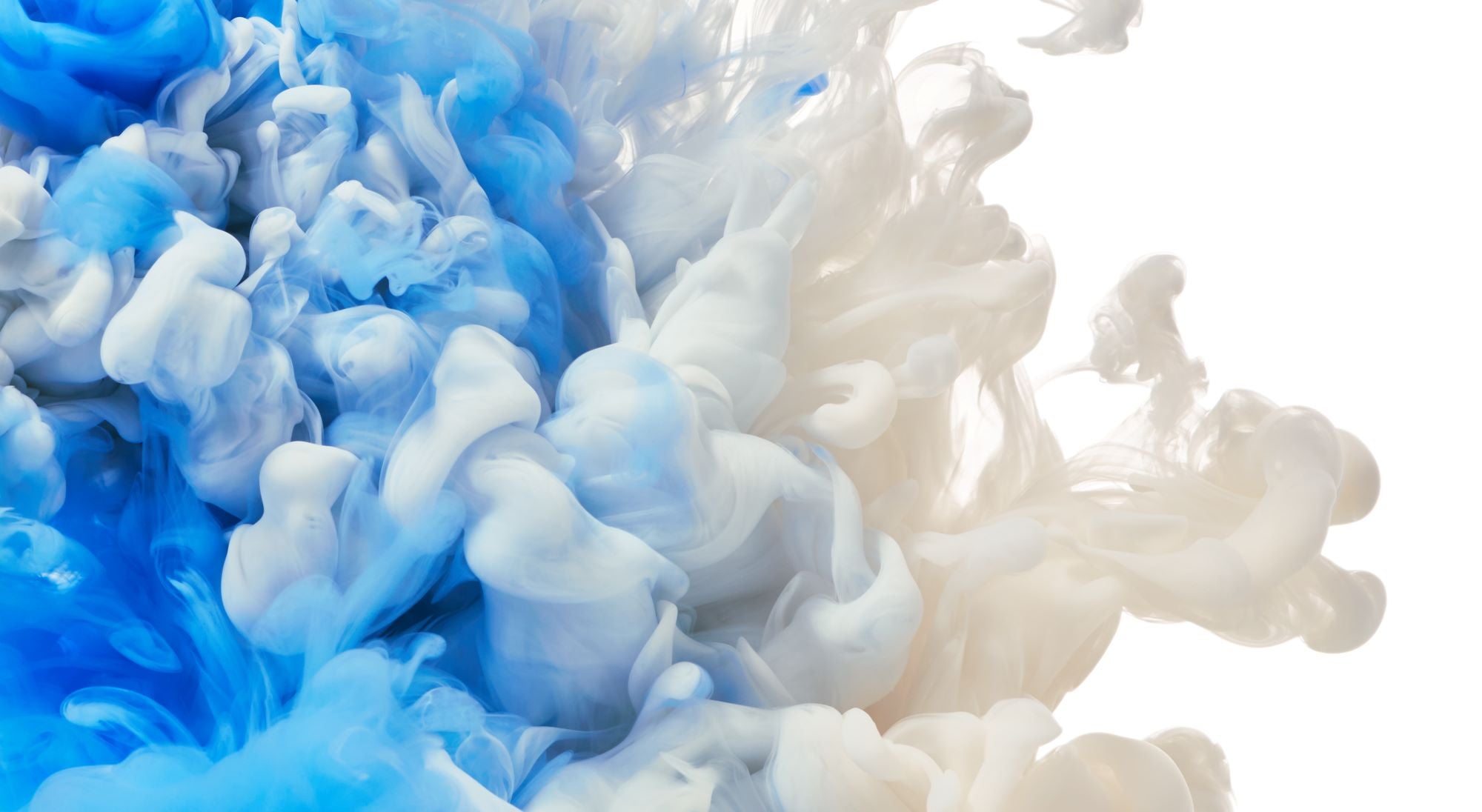 Blue and White Ink Swirl