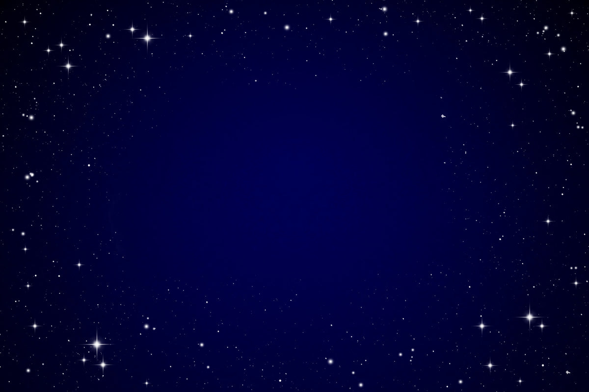Midnight Blue Starry Sky Background Design