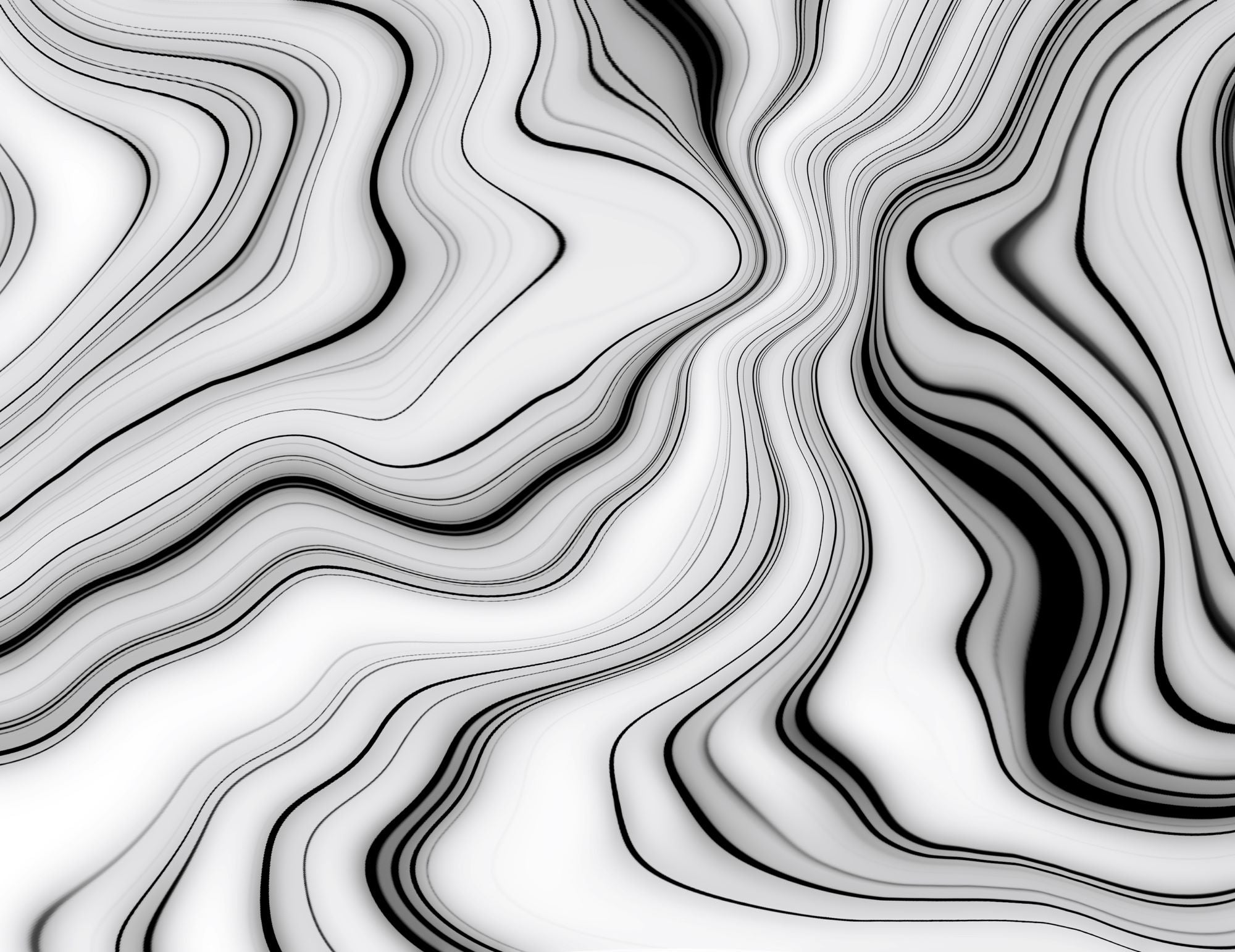 Monochrome Fluid Waves