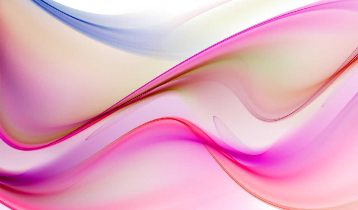 Elegant Pink Fluid Waves Abstract Artwork