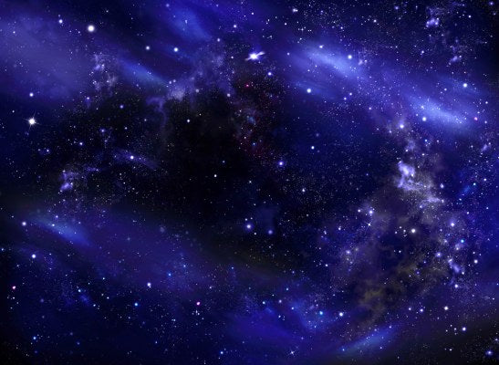 Deep Space Galaxy with Stars and Nebula Glow