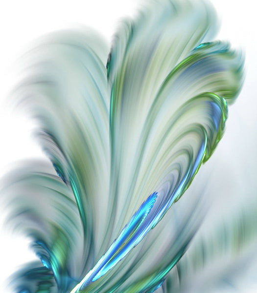 Ethereal Flow of Aqua and Emerald Whispers