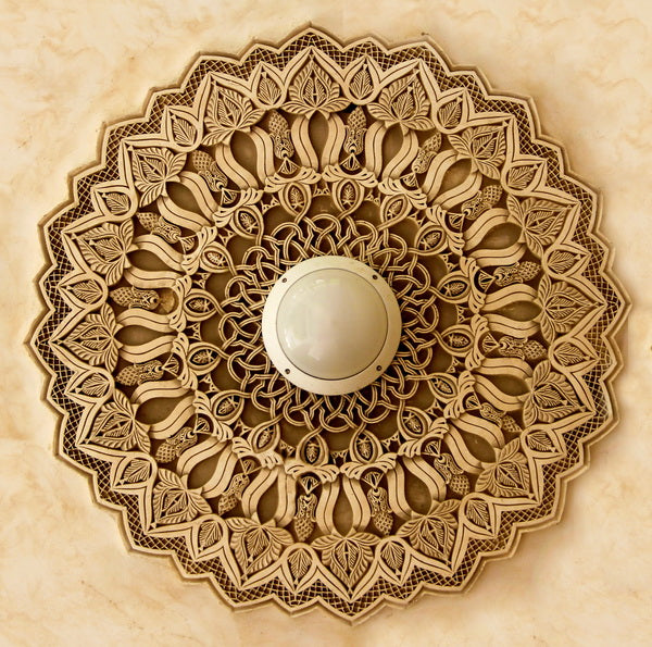Intricate Lotus Mandala Ceiling Medallion