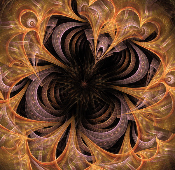 Radiant Vortex of Fiery Abstract Patterns