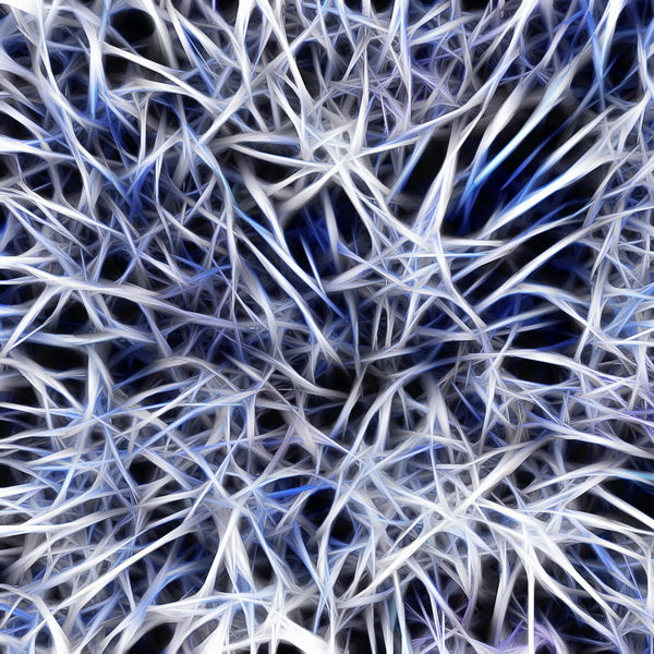 Electric Blue Neural Web Abstract Texture
