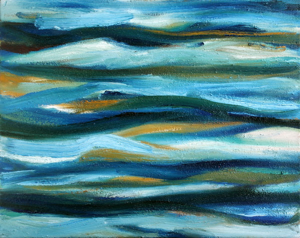 Rhythmic Waves in Oceanic Brush Strokes