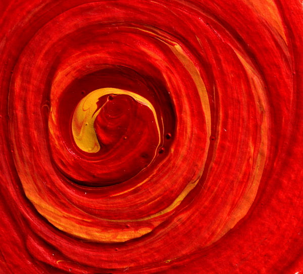 Crimson Vortex: A Swirling Embrace of Red and Golden Hues