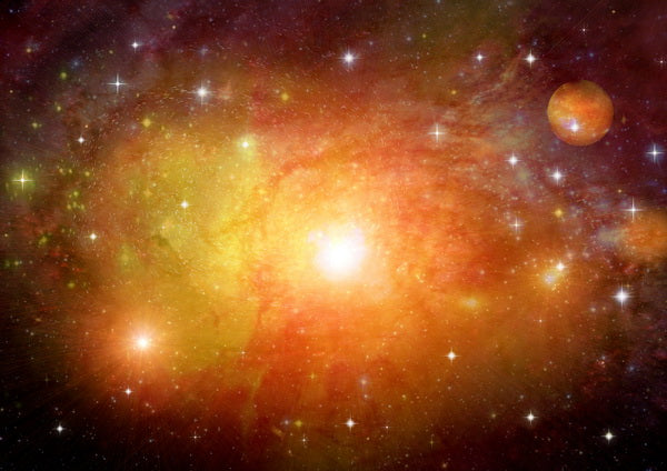 Cosmic Canvas: A Vibrant Tapestry of Nebula, Stars, and Distant World