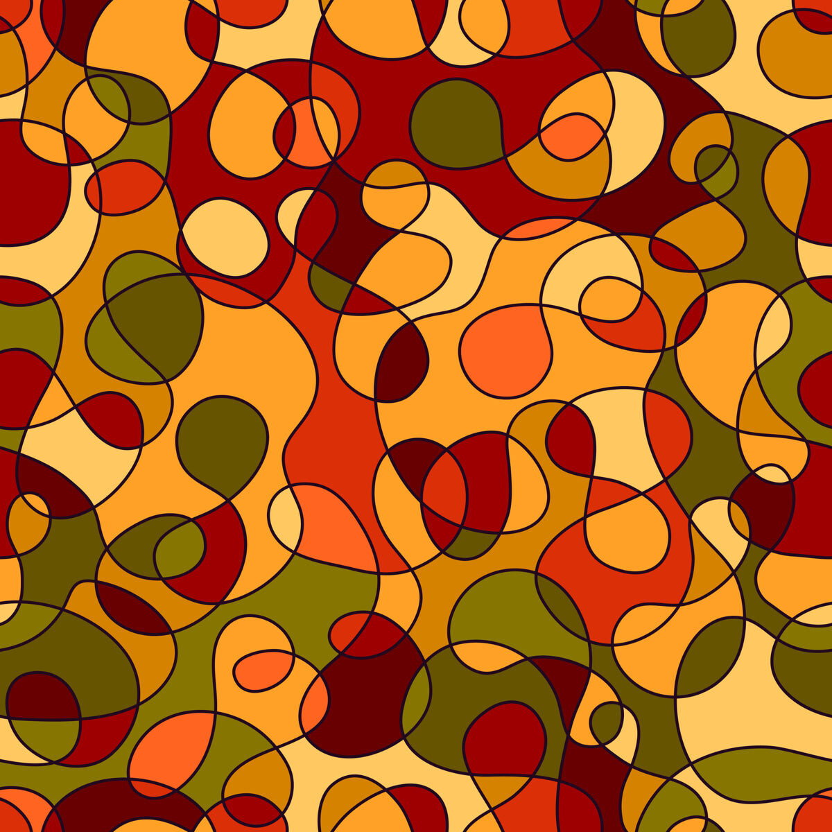 Abstract Flow Pattern – Warm Contemporary Design