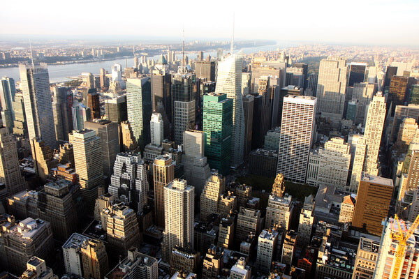 Aerial View of Midtown Manhattan