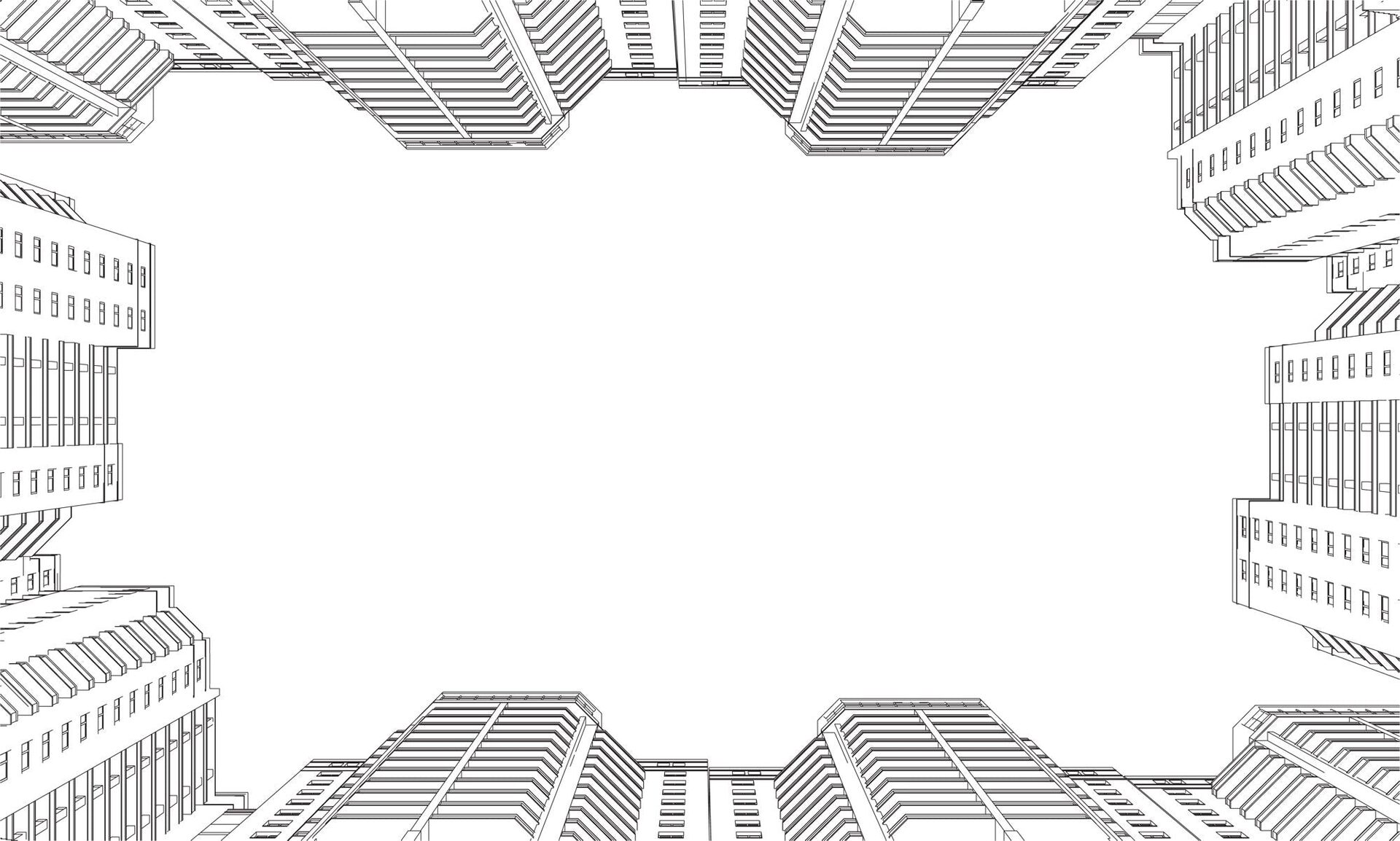 Architectural City Skyline Frame