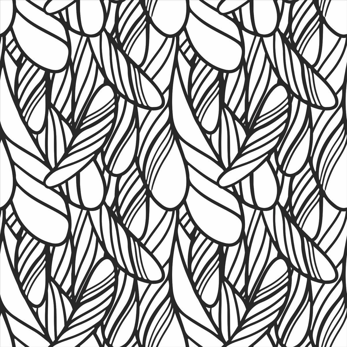 Black & White Organic Line Pattern – Modern Minimal Design