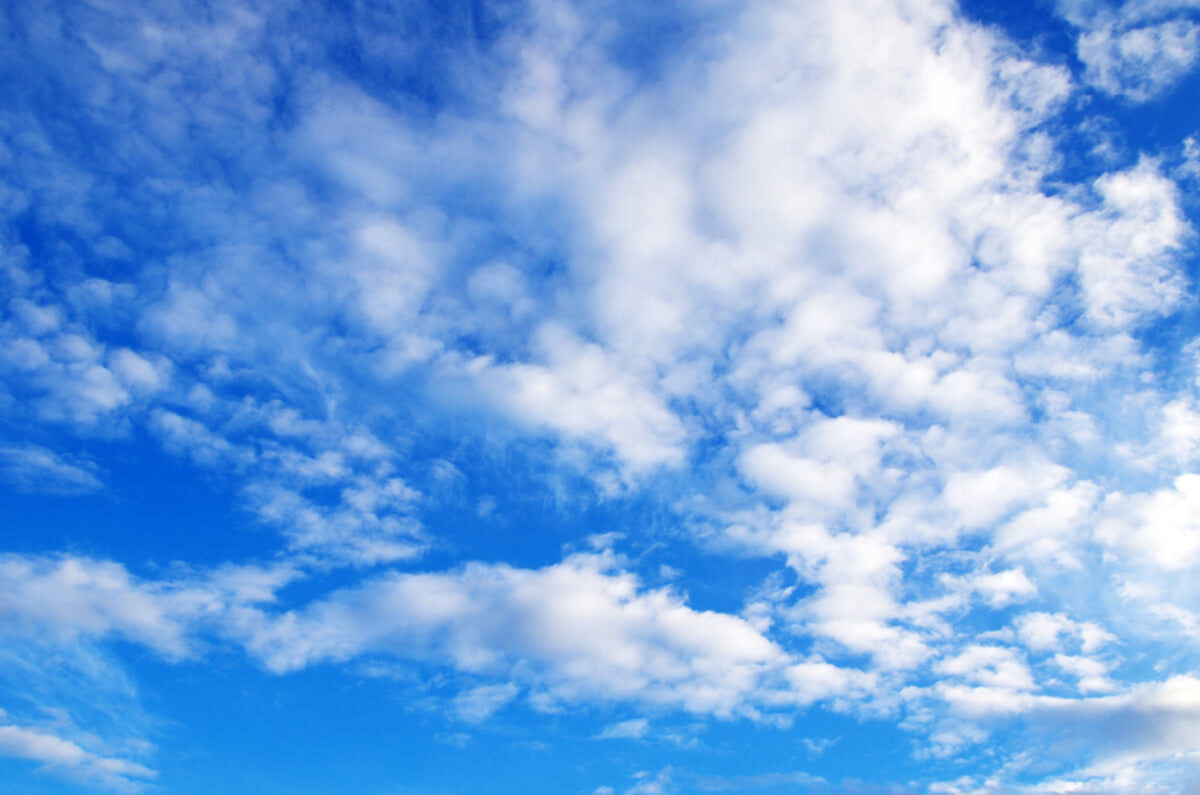 Blue Sky Cloudscape Stretch Ceiling Design