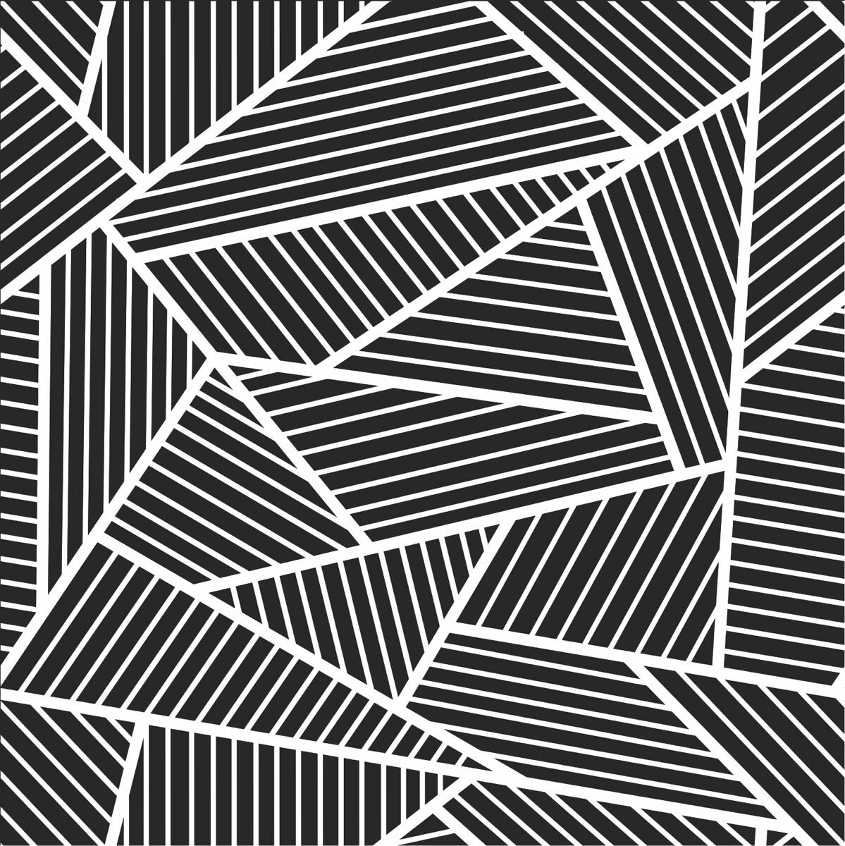Bold Geometric Line Stretch Ceiling – Modern Monochrome Design