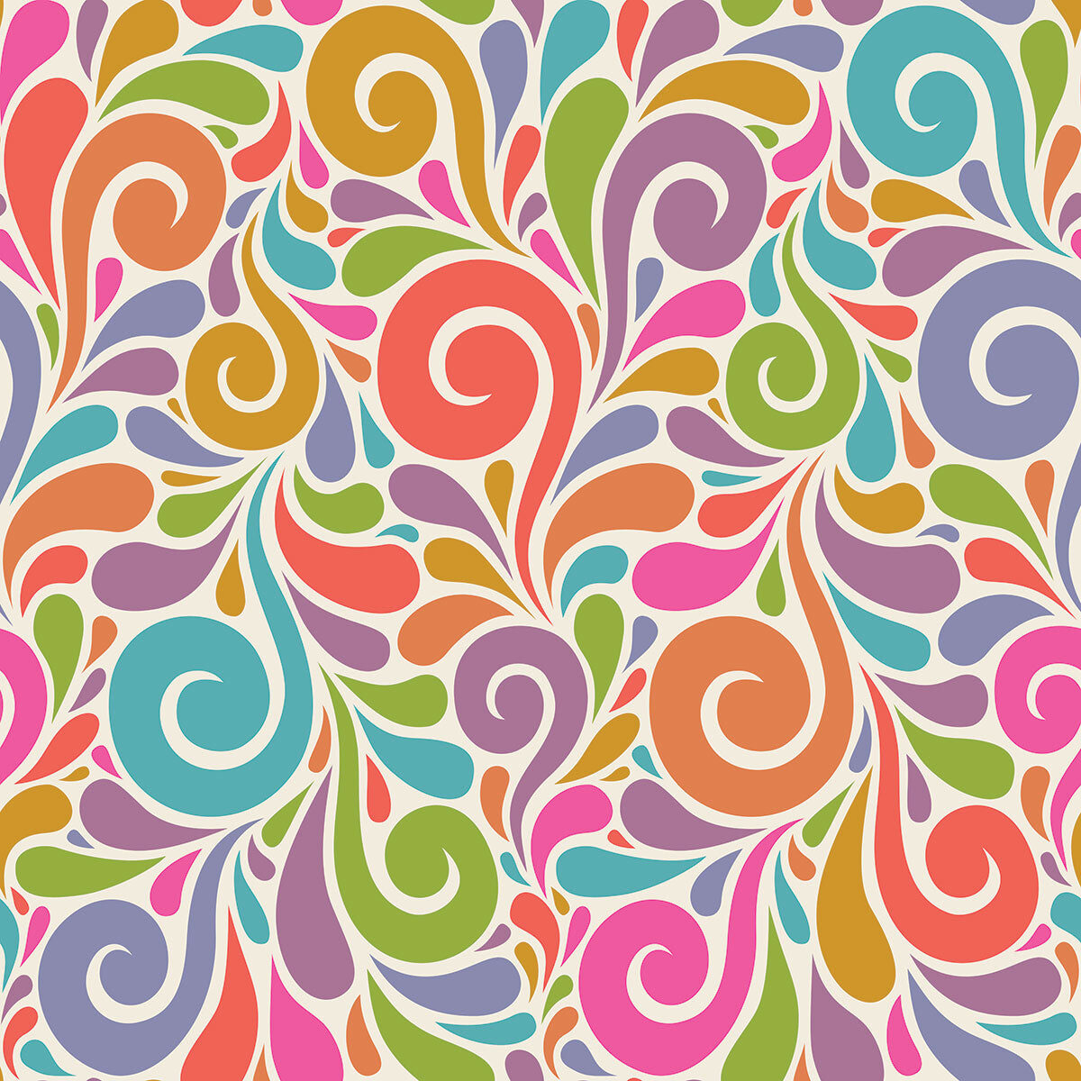 Colorful Paisley Pattern Stretch Ceiling – Vibrant Decorative Design
