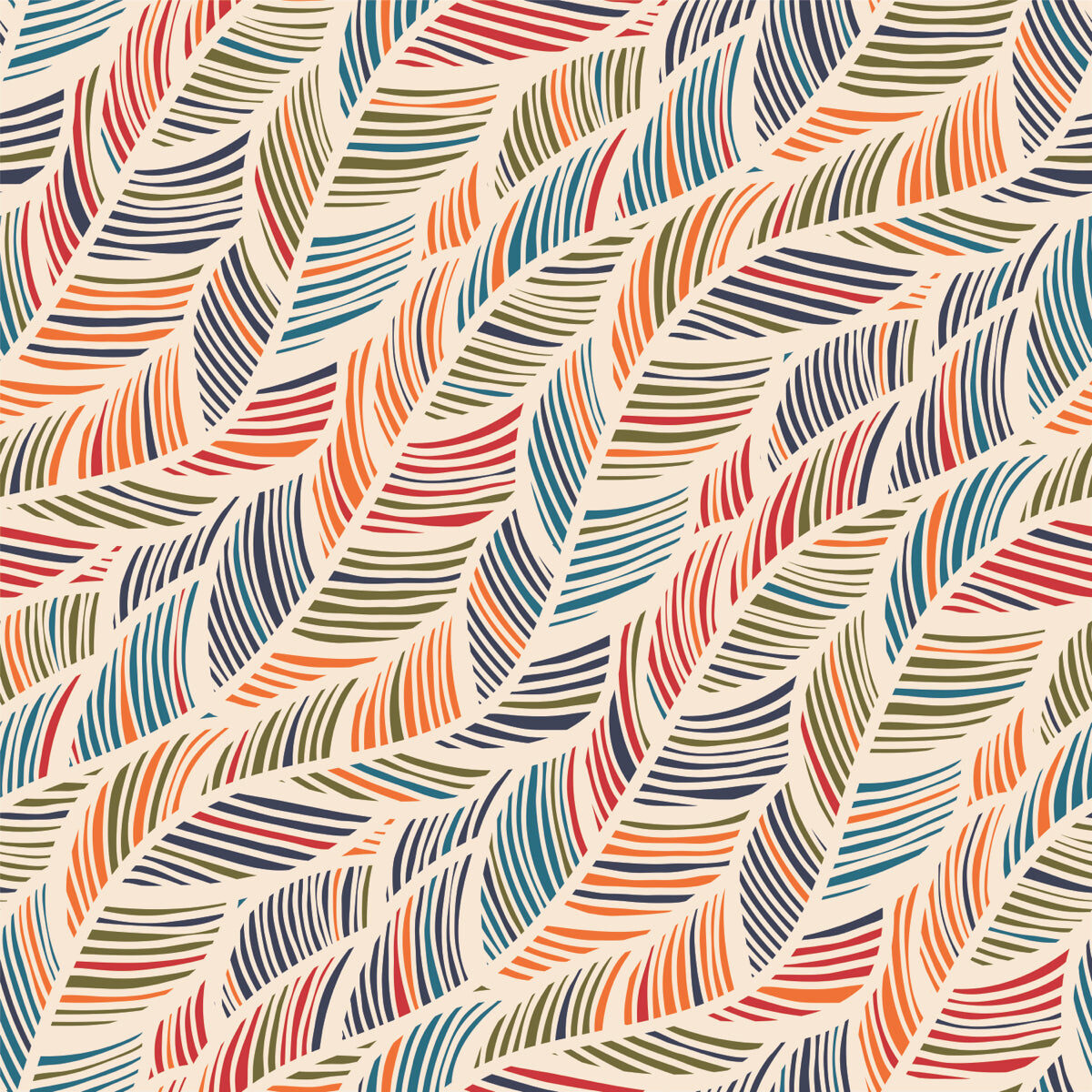 Colorwave Feather Pattern Stretch Ceiling – Modern Artistic Design