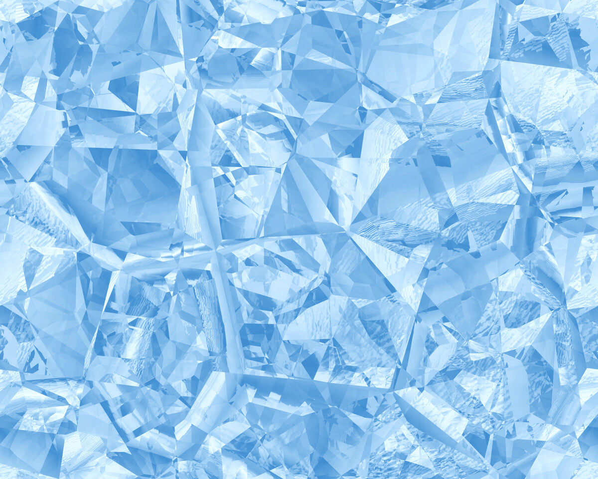Crystal Blue Prism Stretch Ceiling – Modern Geometric Design