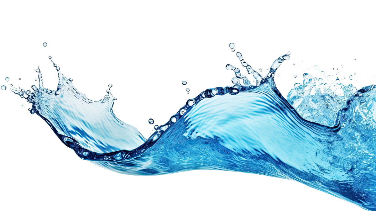 Crystal Blue Wave Stretch Ceiling – Dynamic Water Splash Design