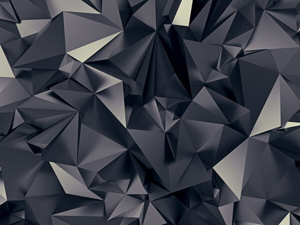 Dark Geometric Polygonal Abstract Background