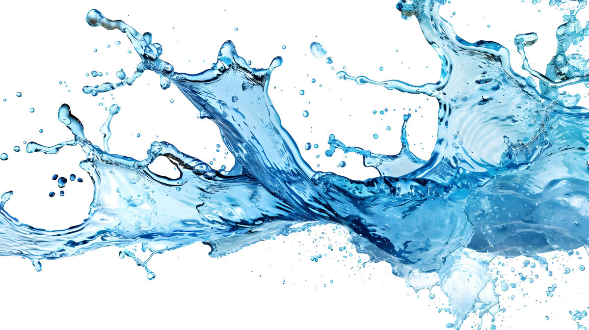 Dynamic Aqua Splash Stretch Ceiling – Crystal Water Burst Design