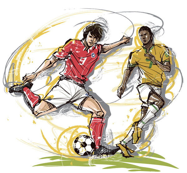 Dynamic Soccer Duel: A Battle for the Ball
