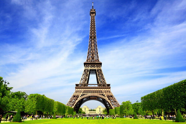 Eiffel Tower on a Bright Summer Day