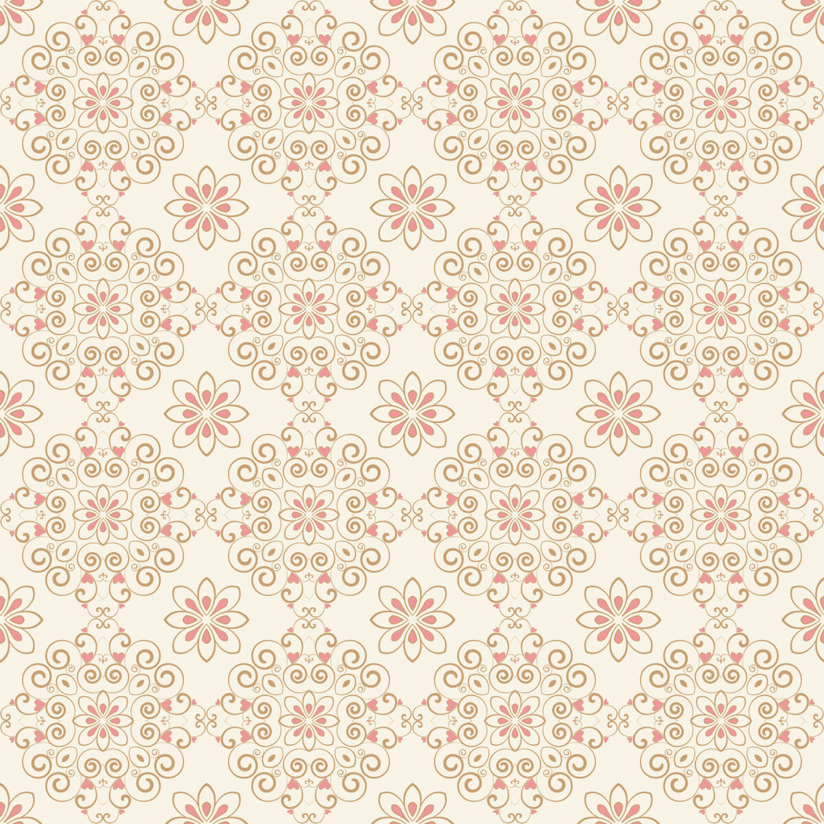 Elegant Classic Floral Mandala Stretch Ceiling Design