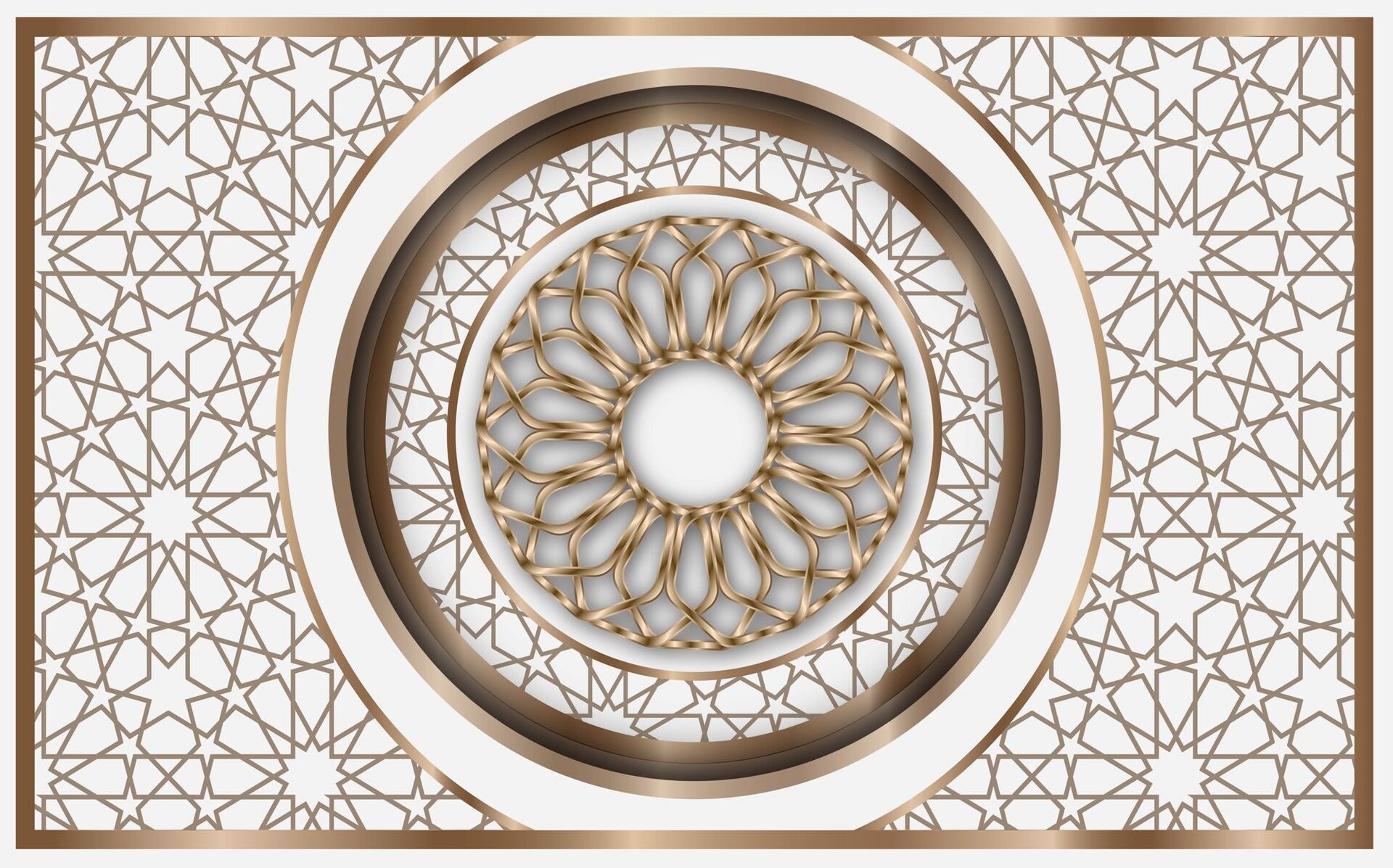 Elegant Golden Geometric Pattern