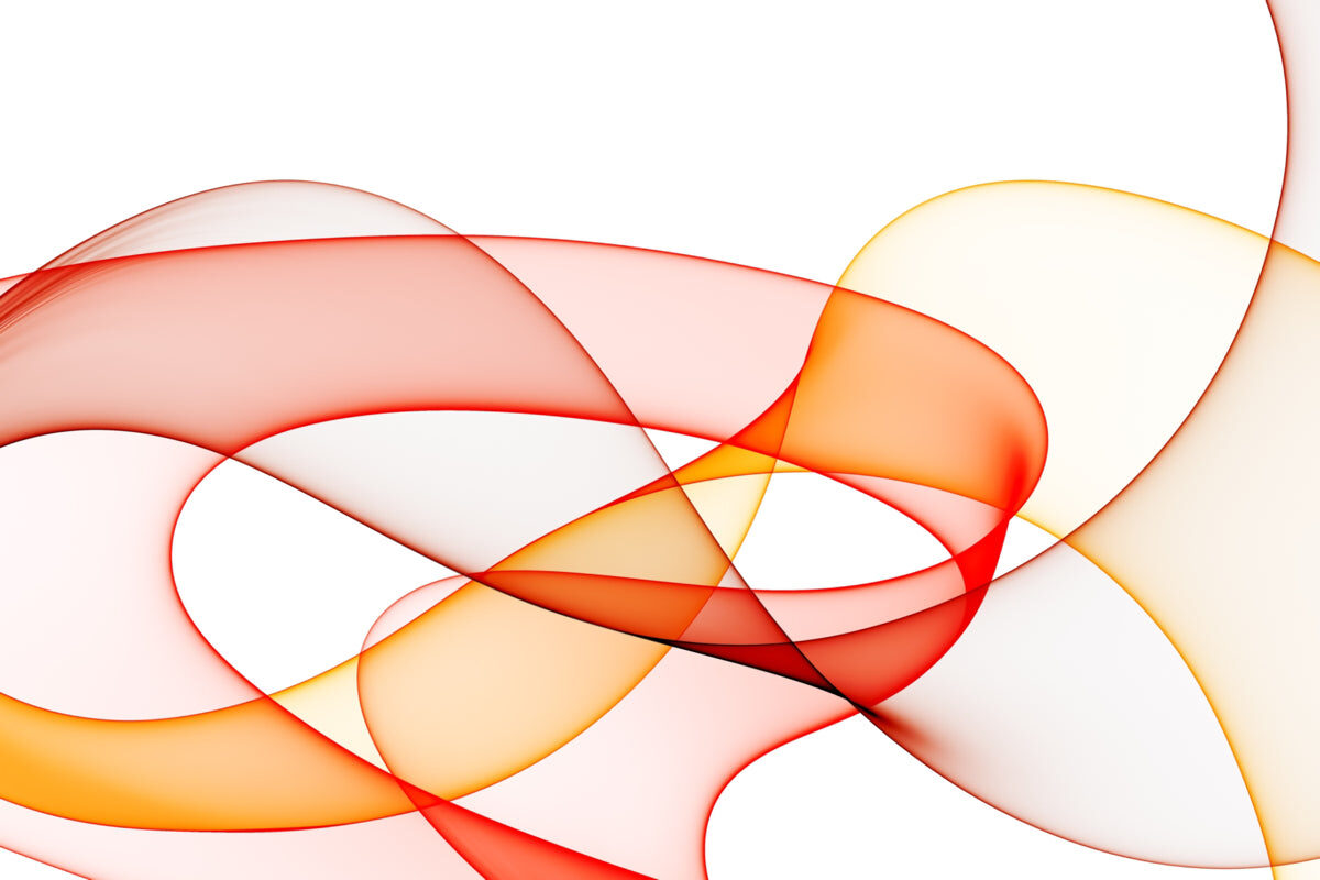 Elegant Red & Orange Abstract Wave Pattern