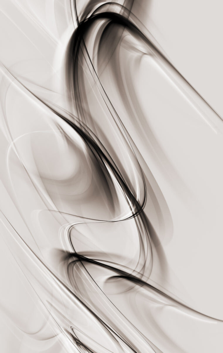 Elegant Smoke Wave Abstract in Beige Tones